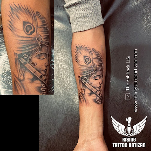 Shree krishna Tattoo | Krishna tattoo, Tattoo design for hand, Small henna  tattoos