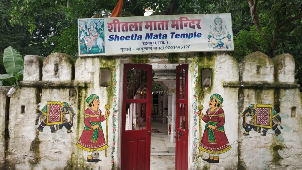 Where is Shitla Mata temple in Udaipur?